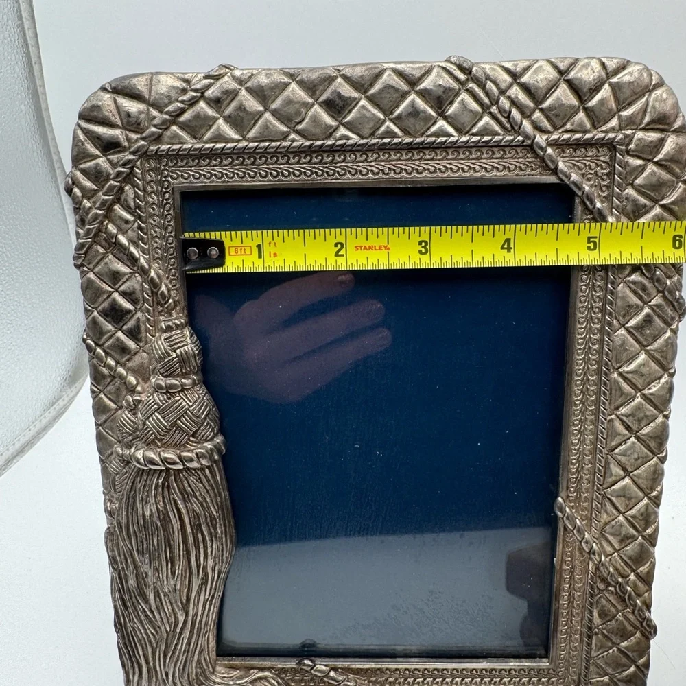 Vintage Godinger Elegant Silver Photo Frame and Candle Holder